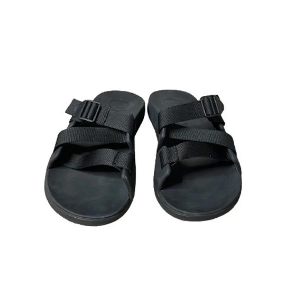 Chaco Chillos Slide Mens 13‎ Black Adjustable Strap Athletic Sandals JCH107593